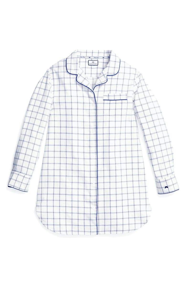Petite Plume Nantucket Tattersall Nightshirt, Alternate, color, 