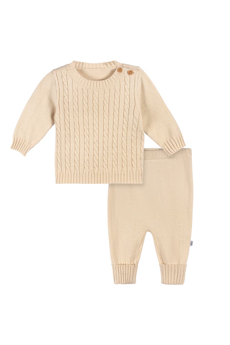Cable Knit Sweater 2-Piece Set, Main, color, Tan