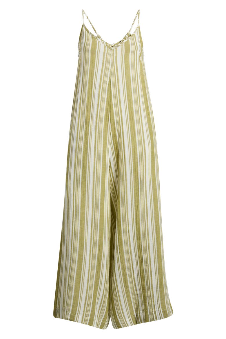 Surf Stripe Wide Leg Jumpsuit, Alternate, color, OLIVE