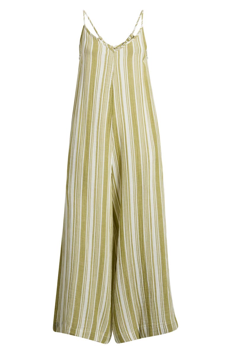 Rip Curl Surf Stripe Wide Leg Jumpsuit, Alternate, color, Olive