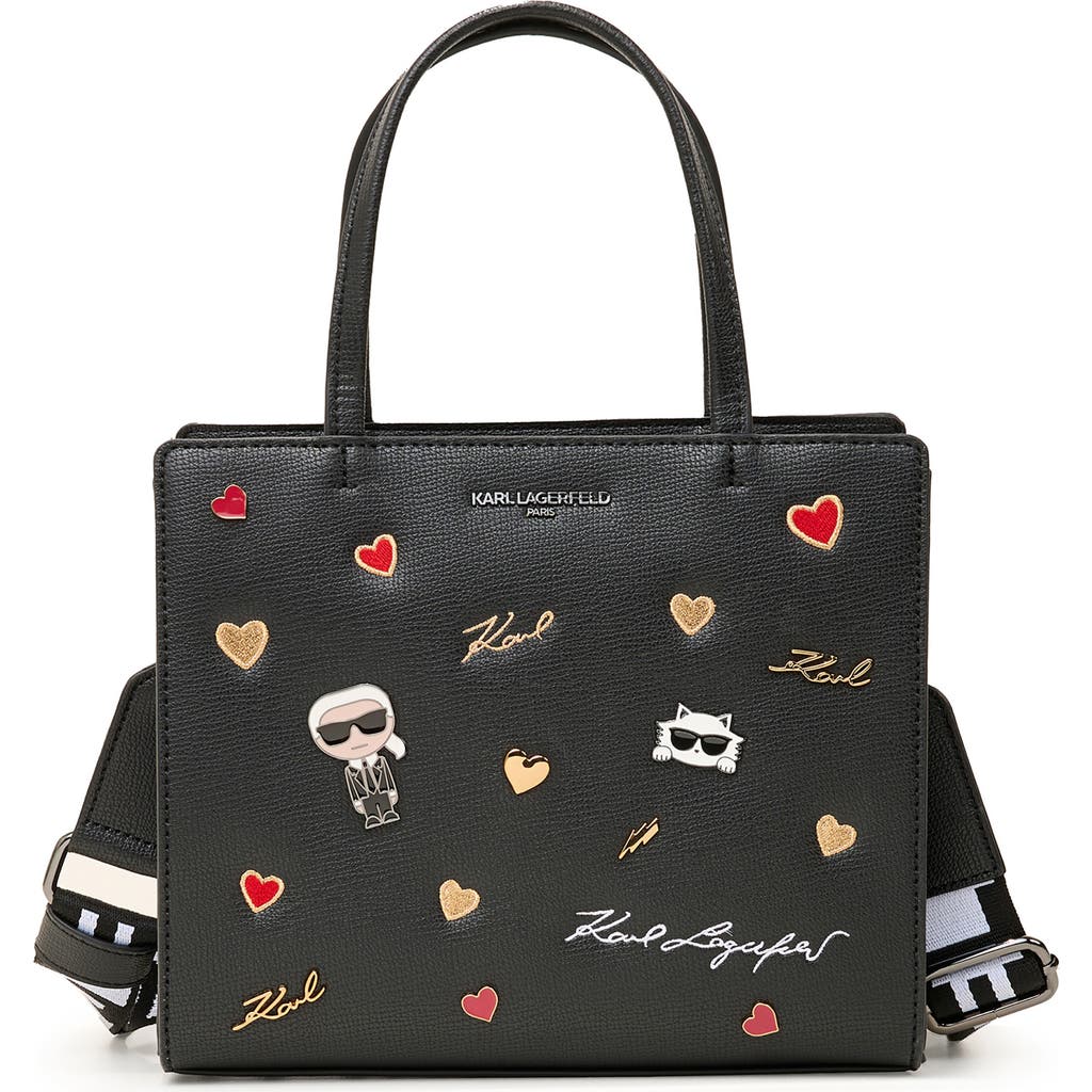 Karl Lagerfeld Maybelle Satchel In Multi/black