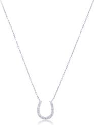 The Lovery Fine Jewelry Diamond Horseshoe Necklace