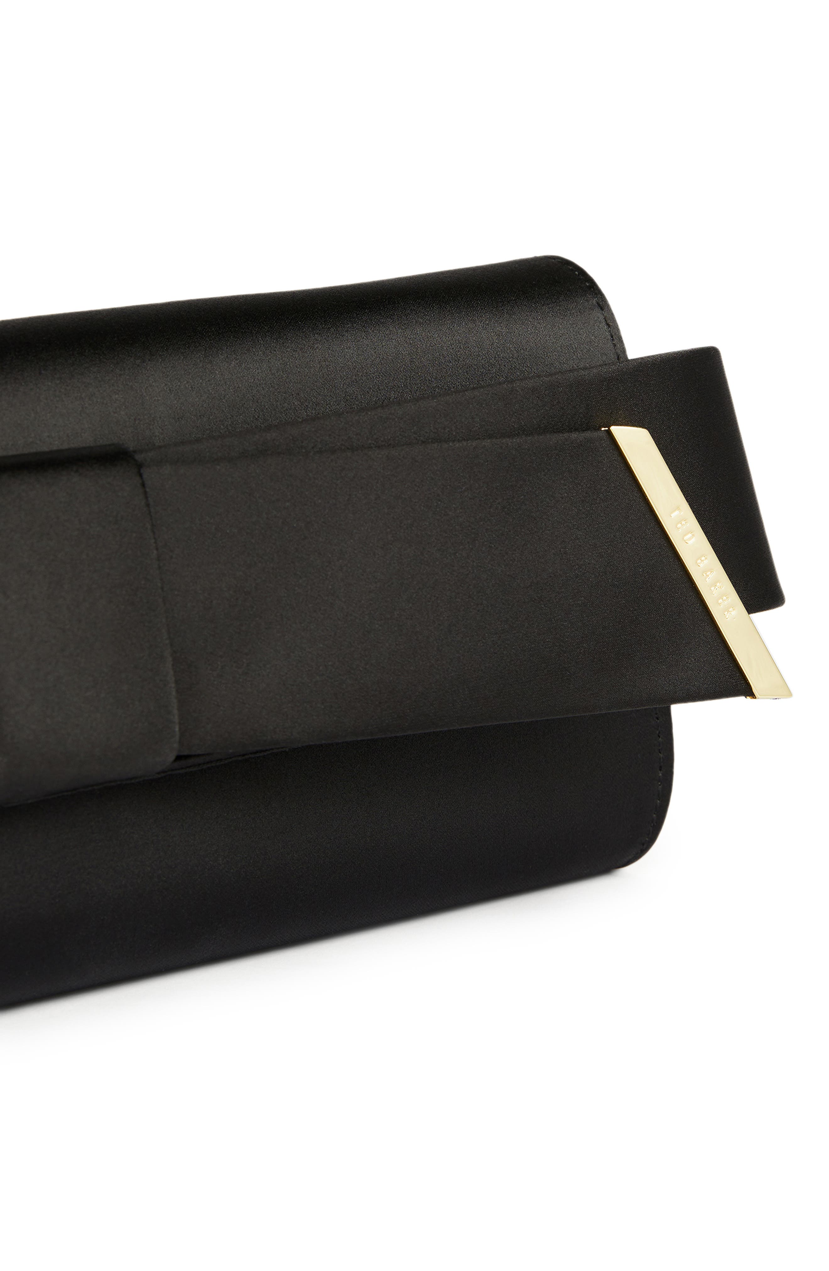 Ted Baker London Bow Crossbody Bag, Alternate, color, Black