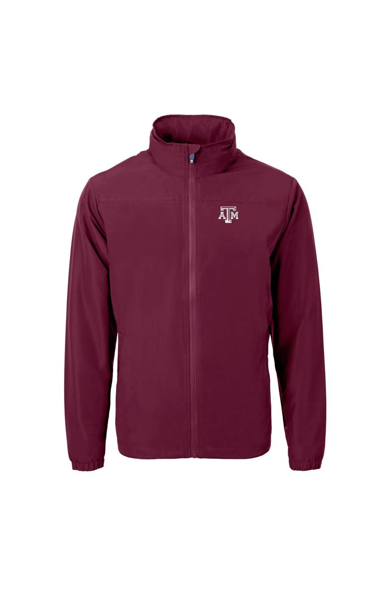 Cutter & Buck Men's Cutter & Buck Maroon Texas A&M Aggies Charter Eco Recycled Full-Zip Jacket, Alternate, color, 