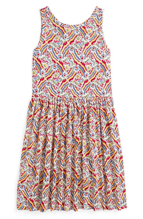 Polo Ralph Lauren Toddler And Little Girls Riviera-print Jersey Dress In Colorful Retro Print