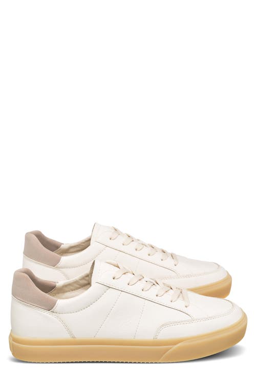 Clae Monroe Vp Low Top Sneaker In Offwhite Leather Cashmere