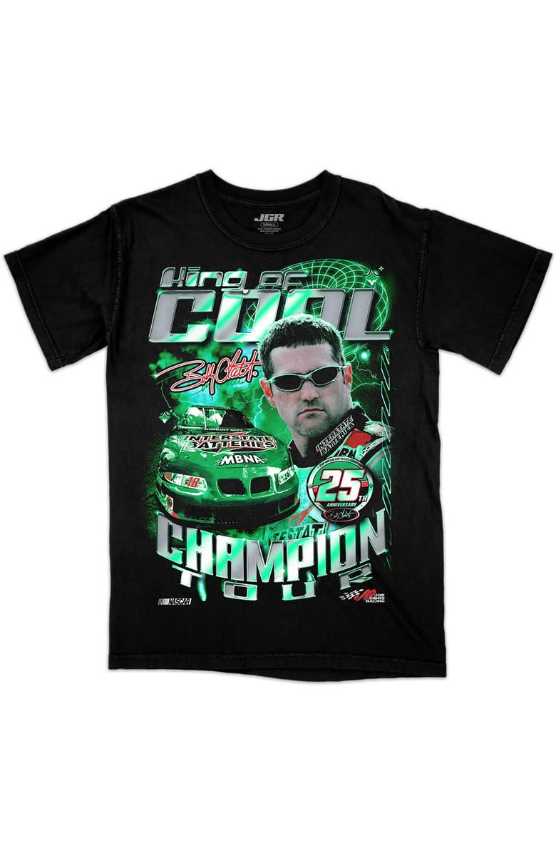 JOE GIBBS RACING TEAM COLLECTION Men's Joe Gibbs Racing Team Collection Black Bobby Labonte Interstate Batteries Legends T-Shirt, Alternate, color, Black