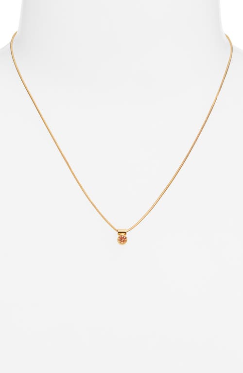 Set & Stones Ellie Birthstone Pendant Necklace In Gold