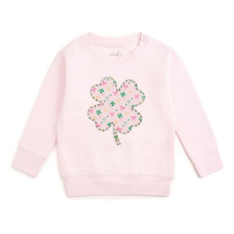 Ditsy Shamrock Patch St. Patrick
s Day Sweatshirt (Baby, Toddler, Little Kid 
Big Kid)