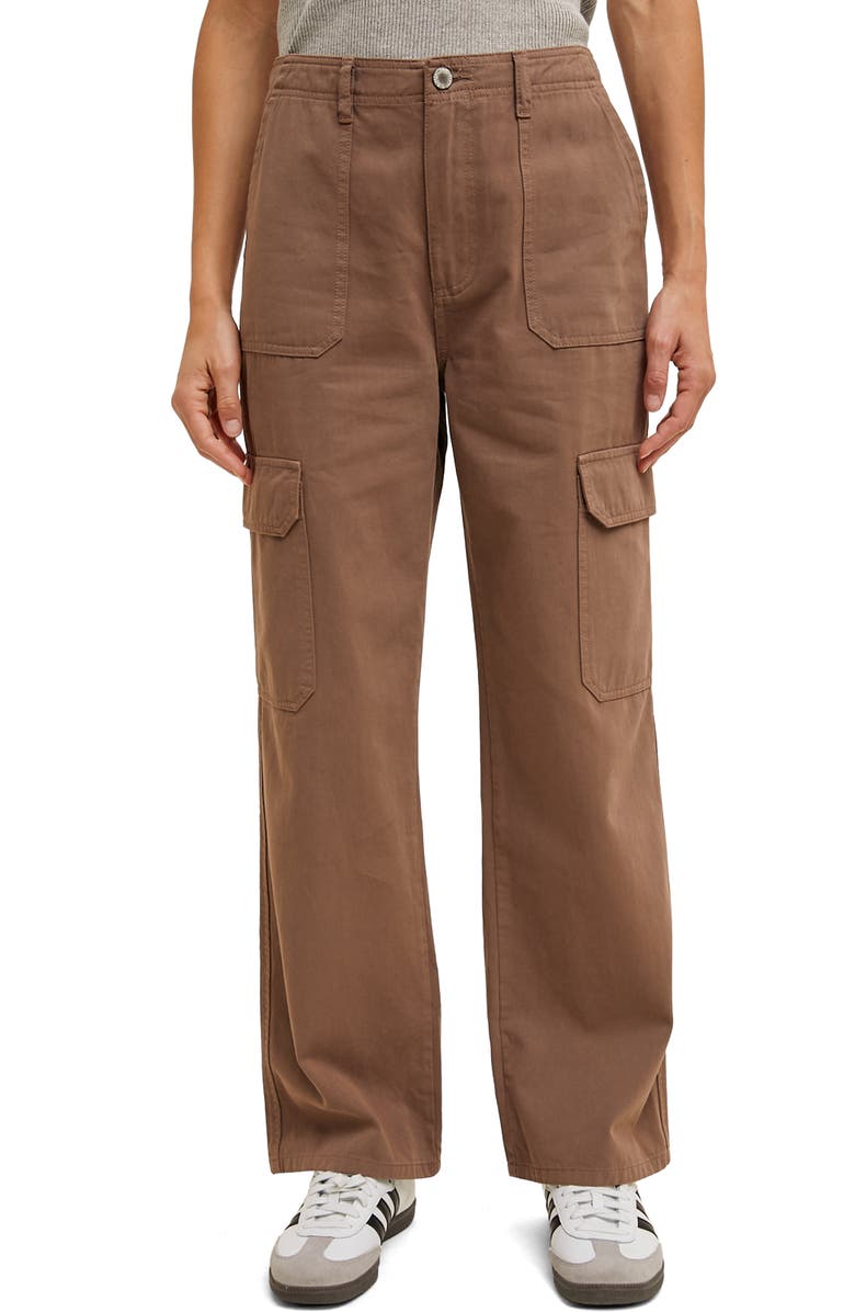 WISHLIST Straight Leg Cargo Pants, Main, color, Mocha