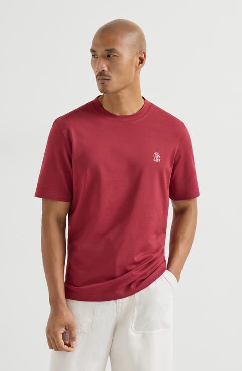 Jersey T-shirt with logo