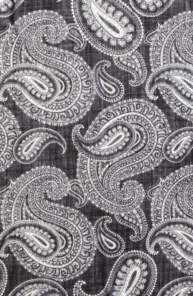 Saint Laurent Bandana Paisley Wool Scarf, Alternate, color,