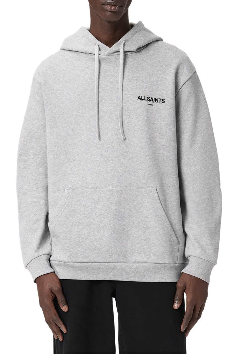 Halcyon Oversize Cotton Hoodie, Main, color, LIGHT GREY MARL