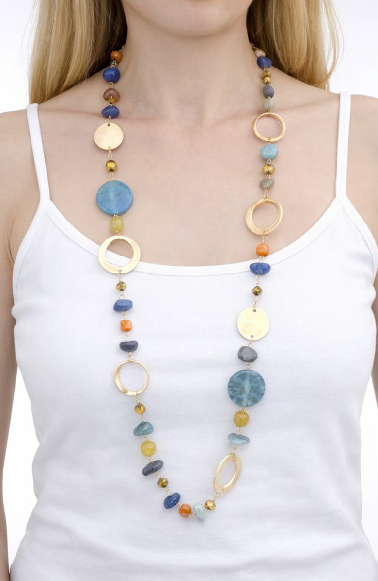 EYE CANDY LOS ANGELES Maya Necklace, Alternate, color, Gold