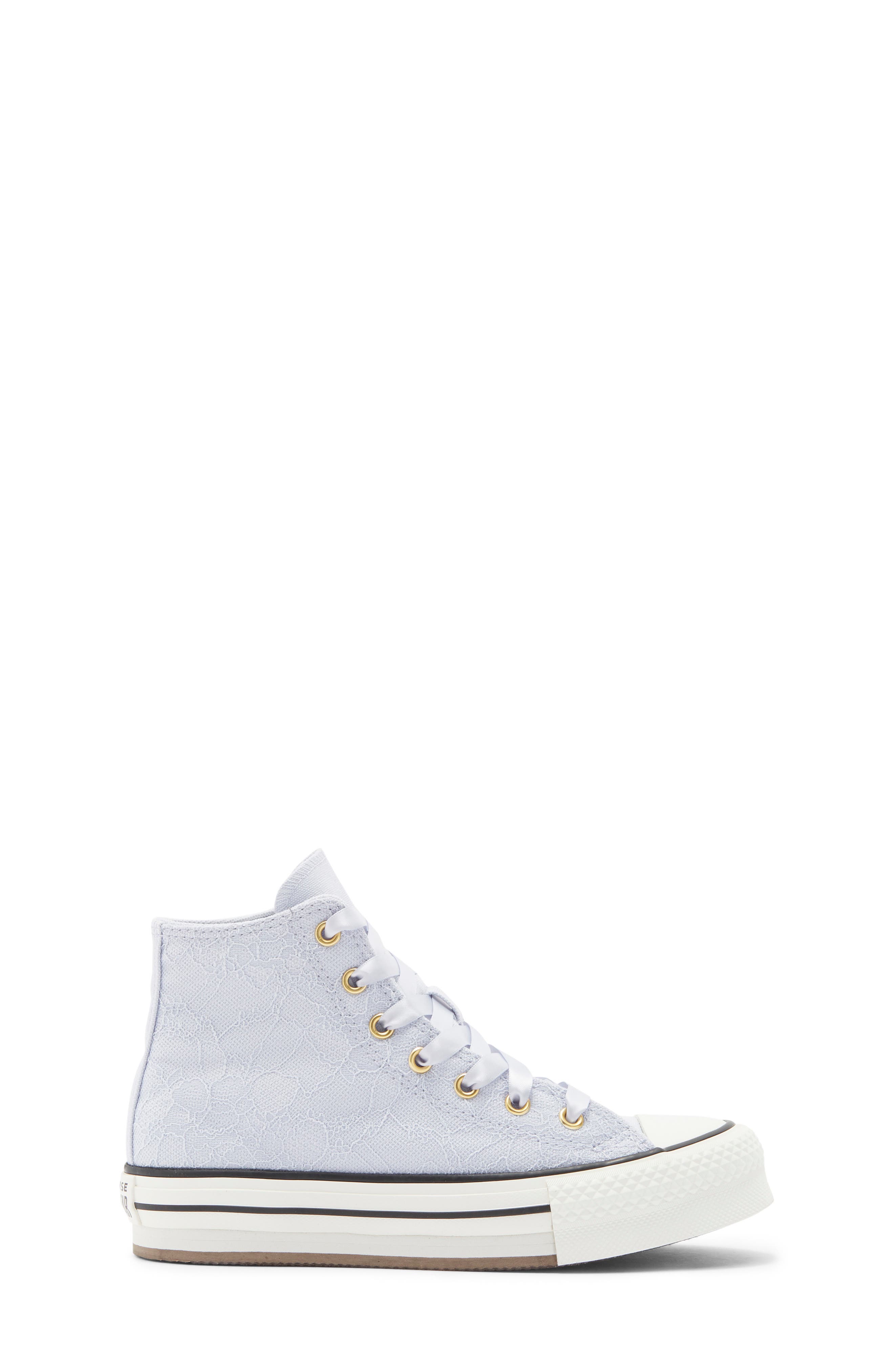 Kids' Chuck Taylor® All Star® Lift Platform High Top Sneaker, Alternate, color, ALMOST LAVENDER/ GOLD