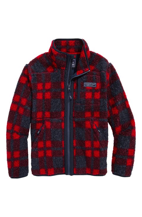 Kids' Plaid Supershep Fleece Zip-Up Jacket (Big Kid)