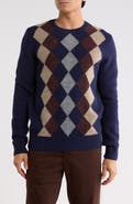 Brooks Brothers Argyle Crewneck Wool Sweater