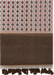 GERARD DAREL Hand Printed Silk Blend Scarf
