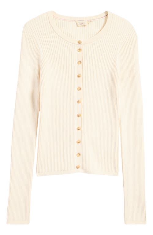 Faherty Milo Cashmere-blend Cardigan In White