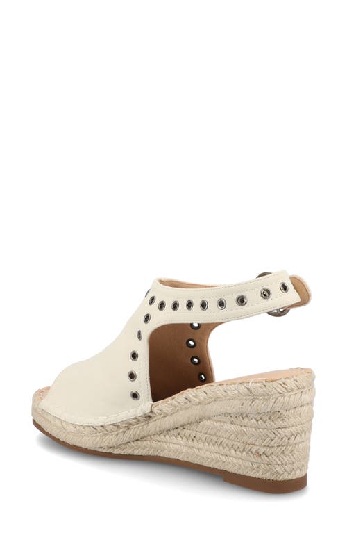 Shop Journee Collection Crisie Espadrille Wedge Sandal In White Crisie