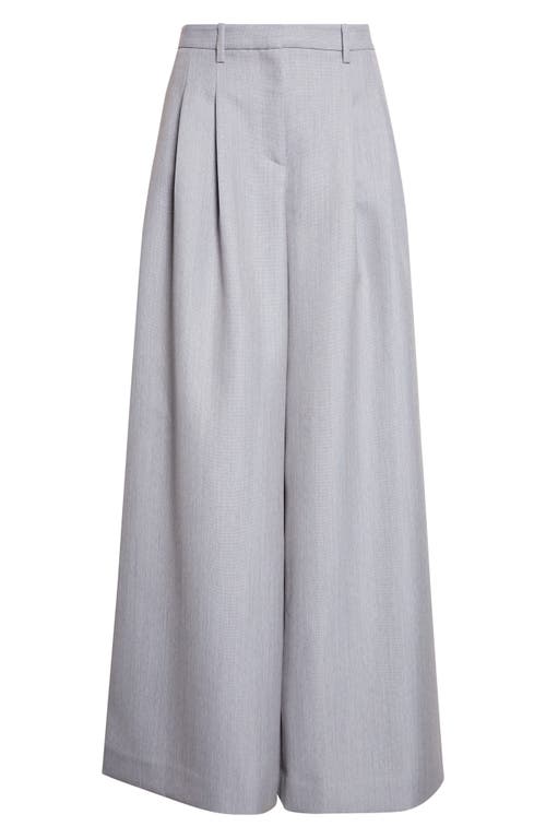 Twp Avery Wool Wide Leg Pants In Blue
