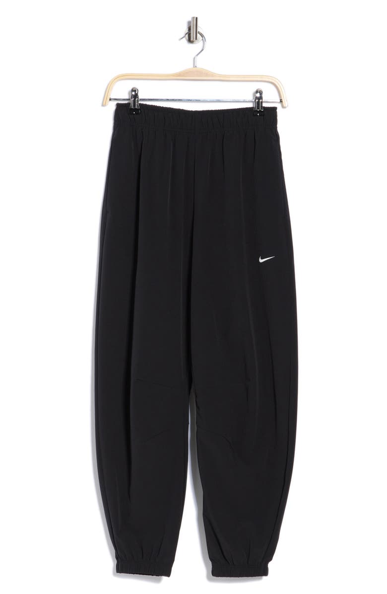 Nike One Repel High Waist Woven Pants, Alternate, color, Black/ White