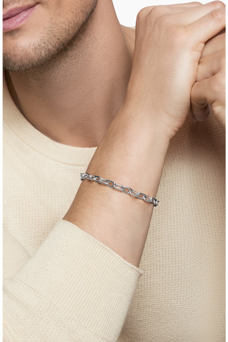 Madison Link Bracelet, Alternate, color, STERLING SILVER