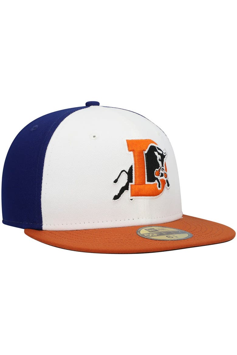 Men's New Era White Durham Bulls Authentic Collection Team Alternate 59FIFTY Fitted Hat, Alternate, color, White