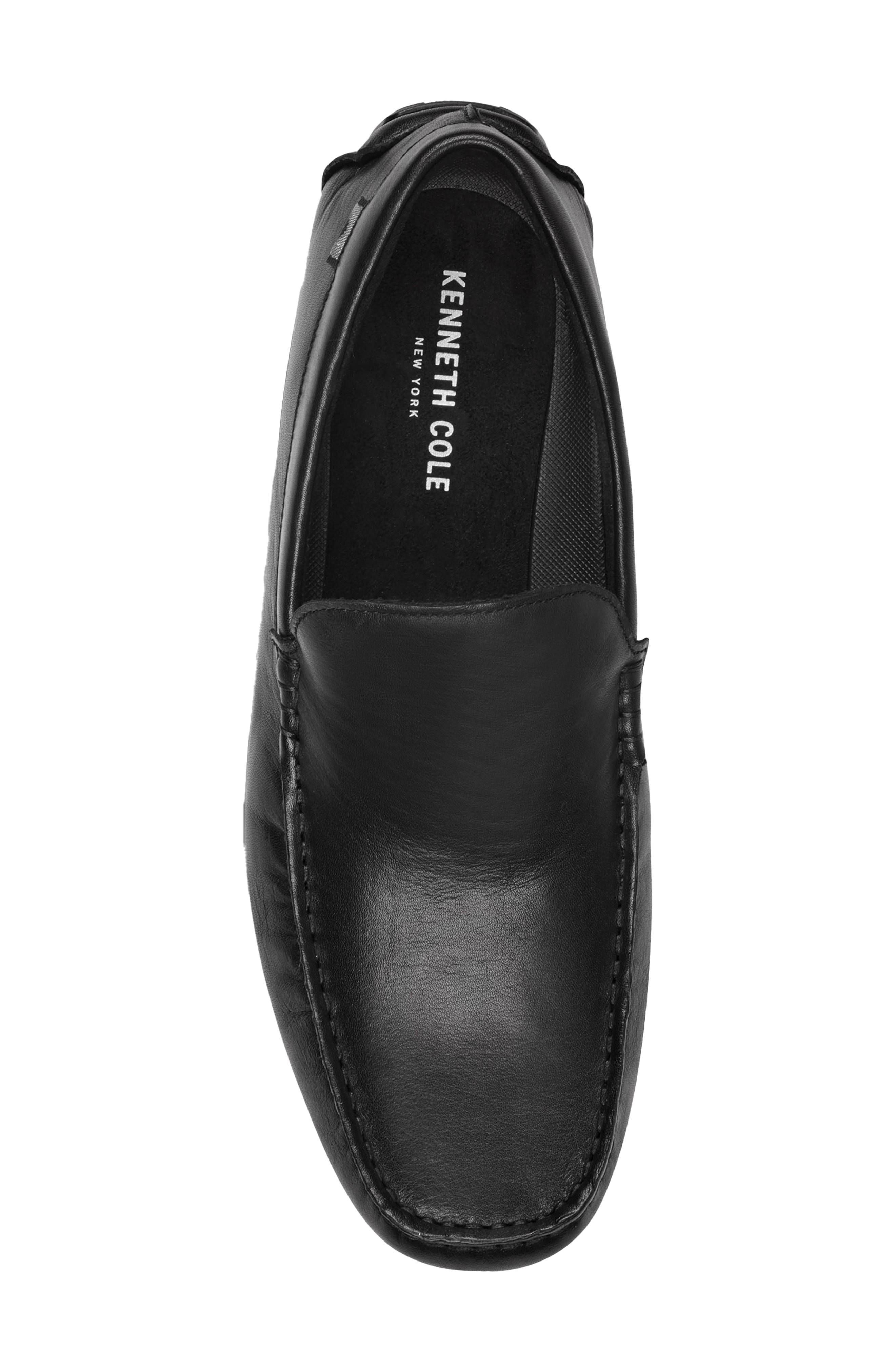 Kenneth Cole New York Theo Moc Toe Driving Loafer, Alternate, color, Black/ Charcoal/ Silver
