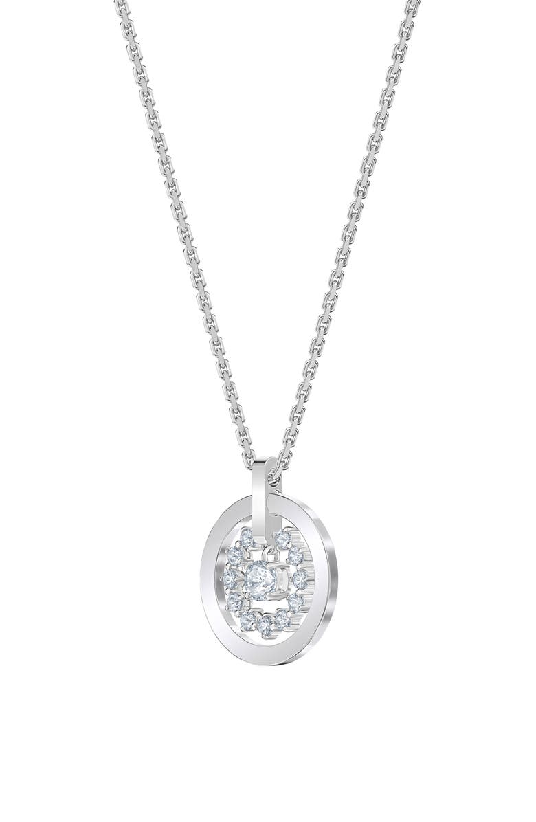Swarovski Further Circle Pendant Necklace, Alternate, color, 