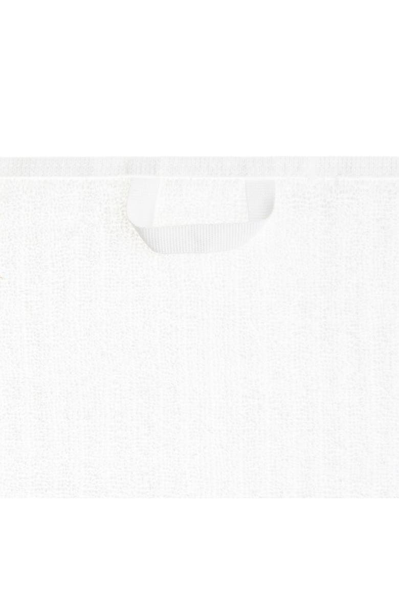 Ribbed Loom Turkish Cotton Terry Bath Towel, Alternate, color, White
