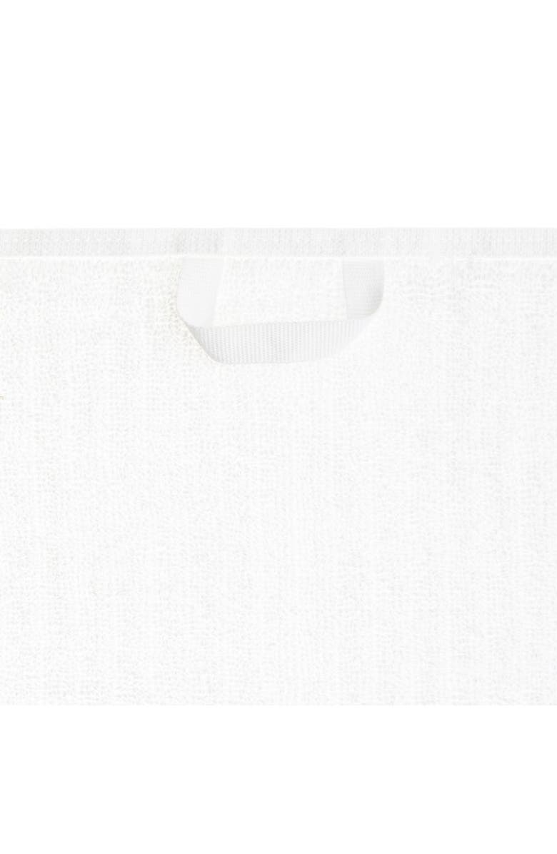 Olive & Linen Ribbed Loom Turkish Cotton Terry Bath Towel, Alternate, color, White