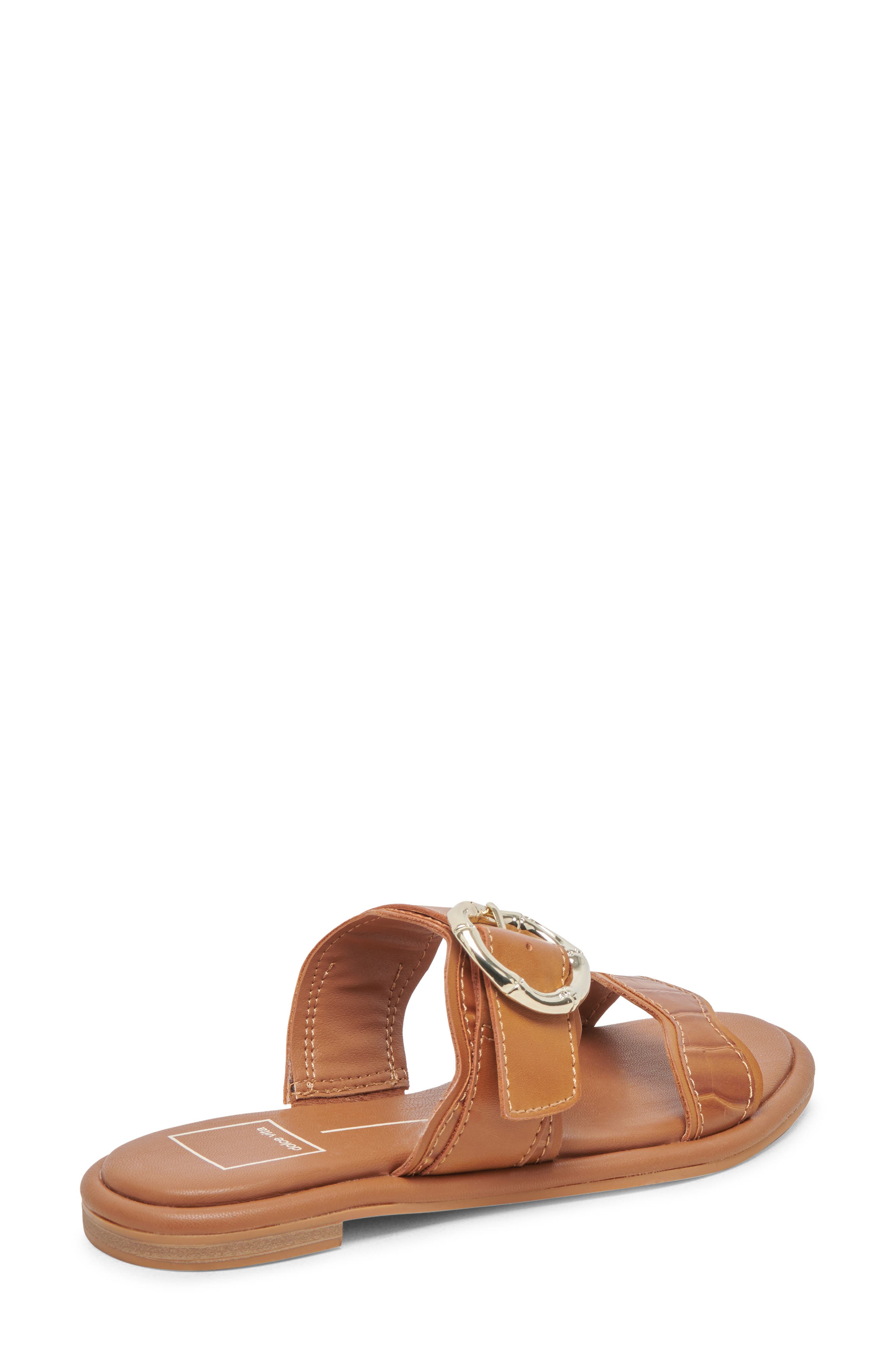 Aperol Scalloped Slide Sandal, Alternate, color, CARAMEL STELLA
