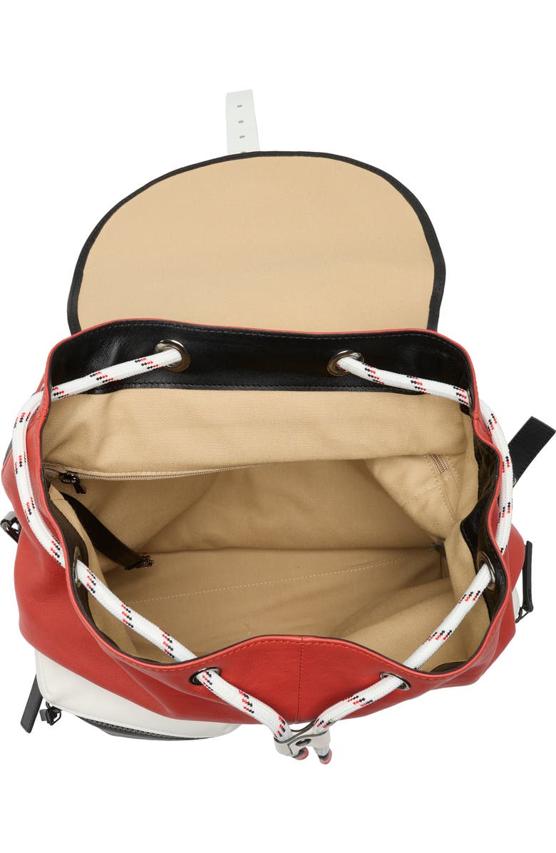 Longchamp 3D Colorblock Backpack, Alternate, color, Brick