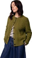 Celtic & Co. Merino Wool Cable Knit Cardigan