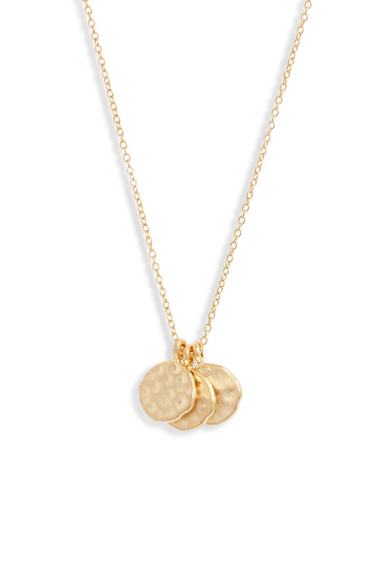 Set & Stones Weslie Cluster Disc Necklace, Main, color, 