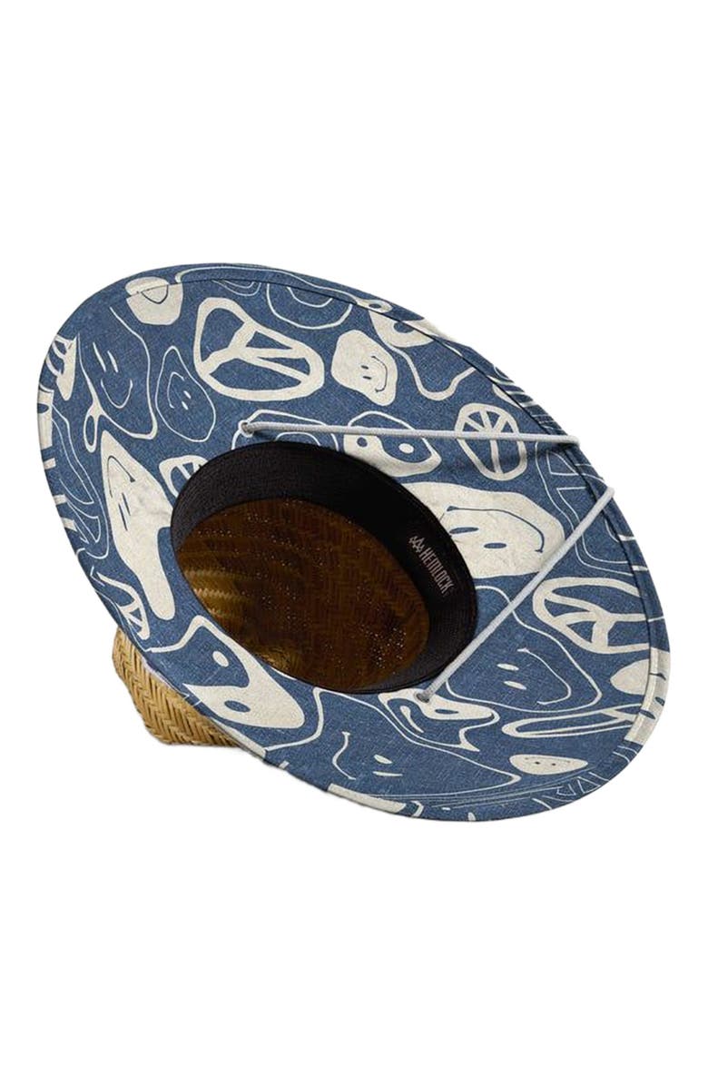 Hemlock Harvey Straw Lifeguard Hat, Alternate, color, Smiley Faces