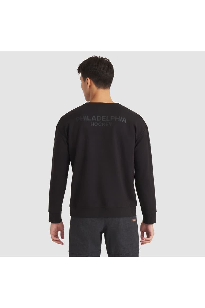 Men's Fanatics Black Philadelphia Flyers Authentic Pro Road Tri-Blend Sweatshirt, Alternate, color, Black
