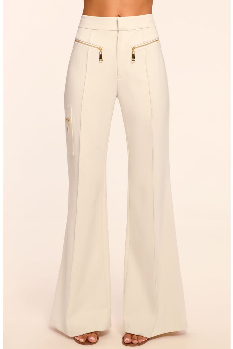 Emory Zip Pocket Flare Leg Pants, Main, color, WINTER WHITE