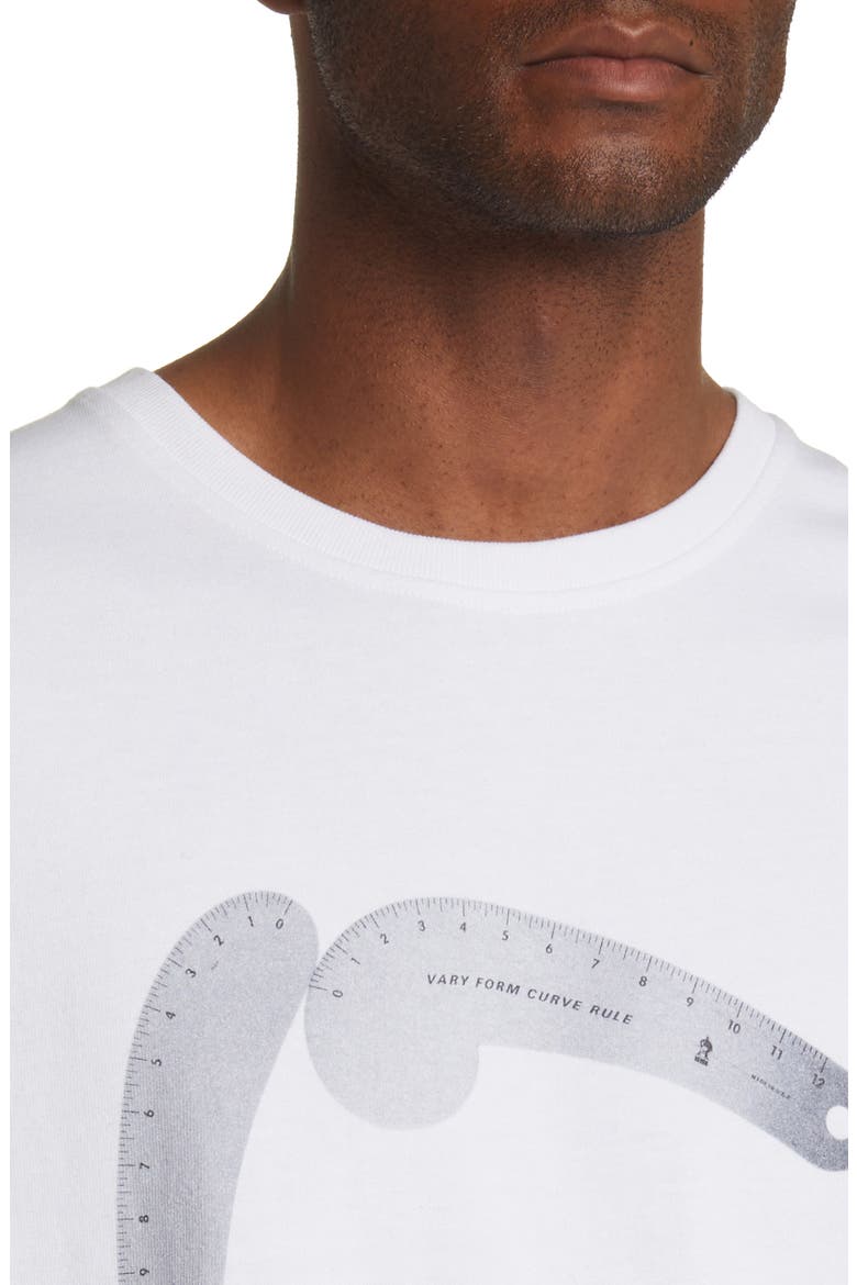 Monogram Cotton Graphic Tee, Alternate, color, BLANC