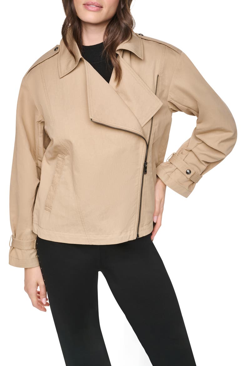 Morningside Moto Jacket, Main, color, TRAVERTINE