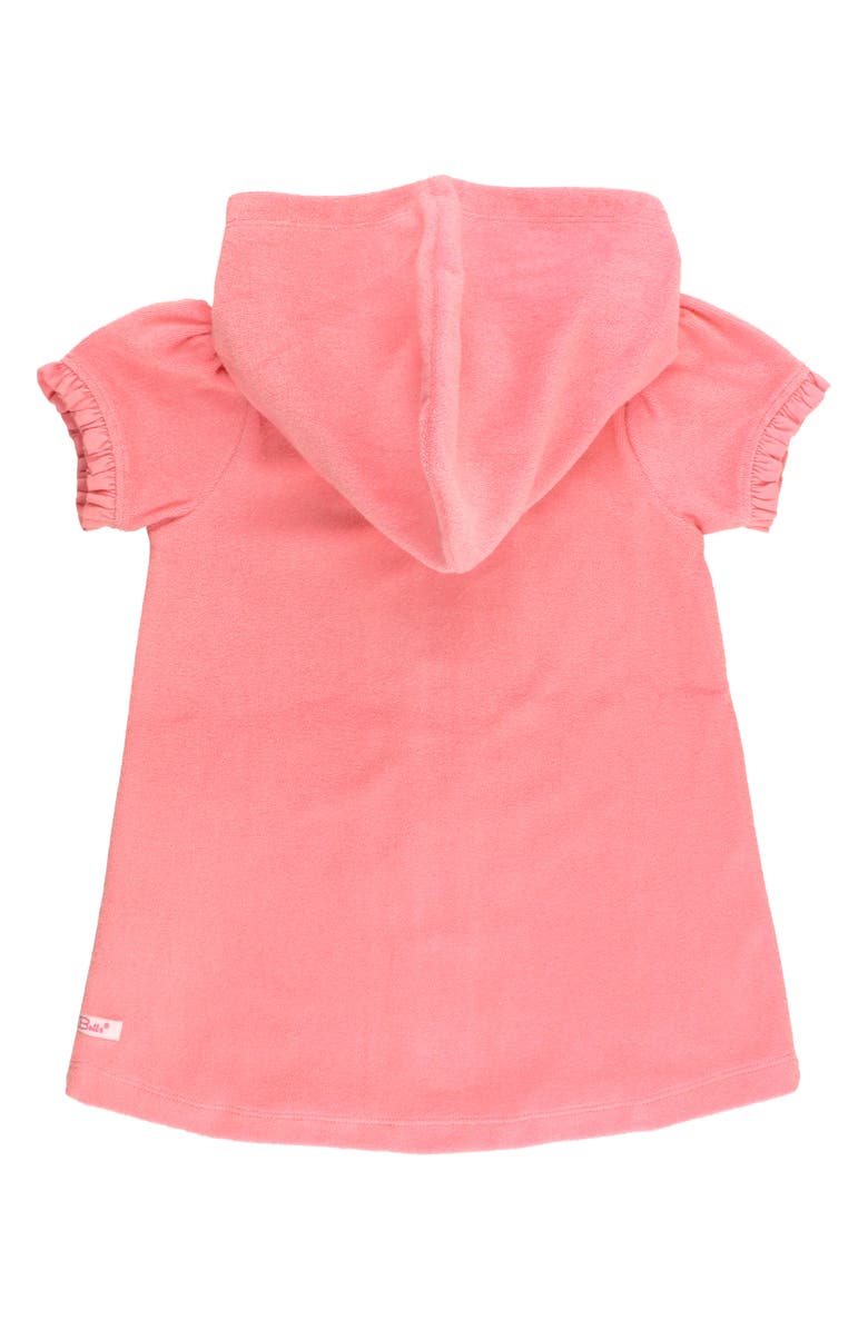 RuffleButts Terry Cloth Swim Cover-Up, Alternate, color, Bubblegum Pink