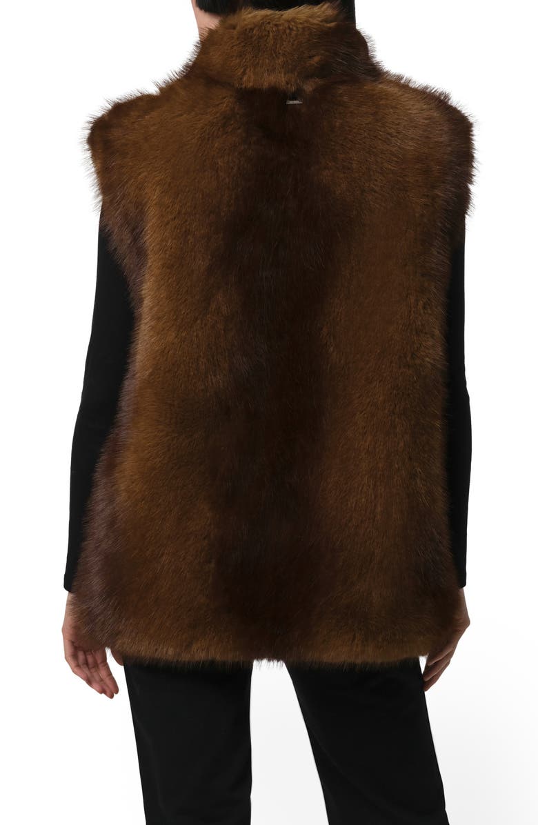 Apparis Laila Faux Mink Vest, Alternate, color, Mink