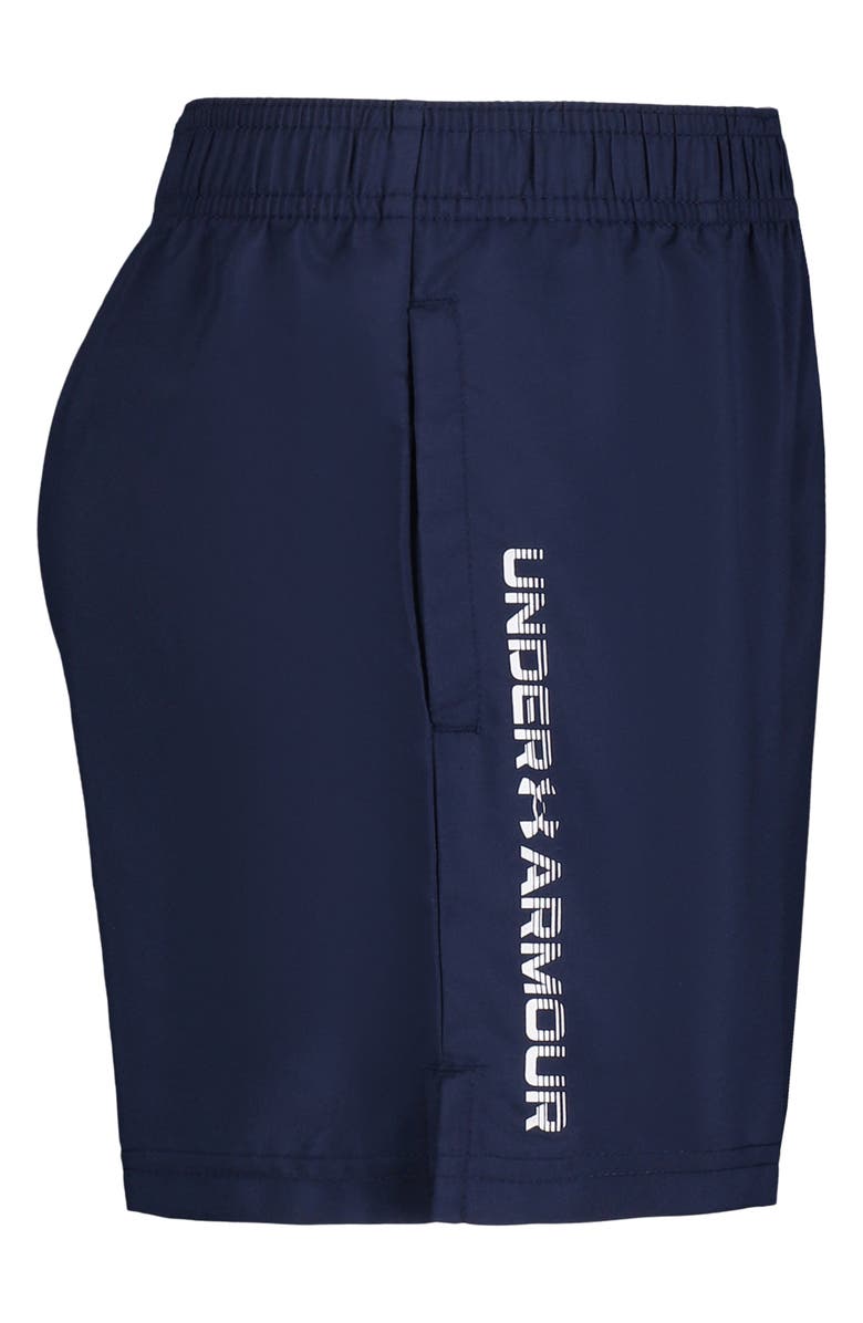 Under Armour Kids' Woven Wordmark Performance Athletic Shorts ...
