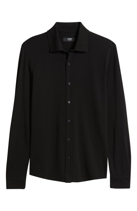 Slim Fit Cotton Button-Up Shirt
