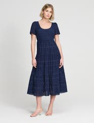Finery London Petite Jemma Cotton Tiered Midi Dress