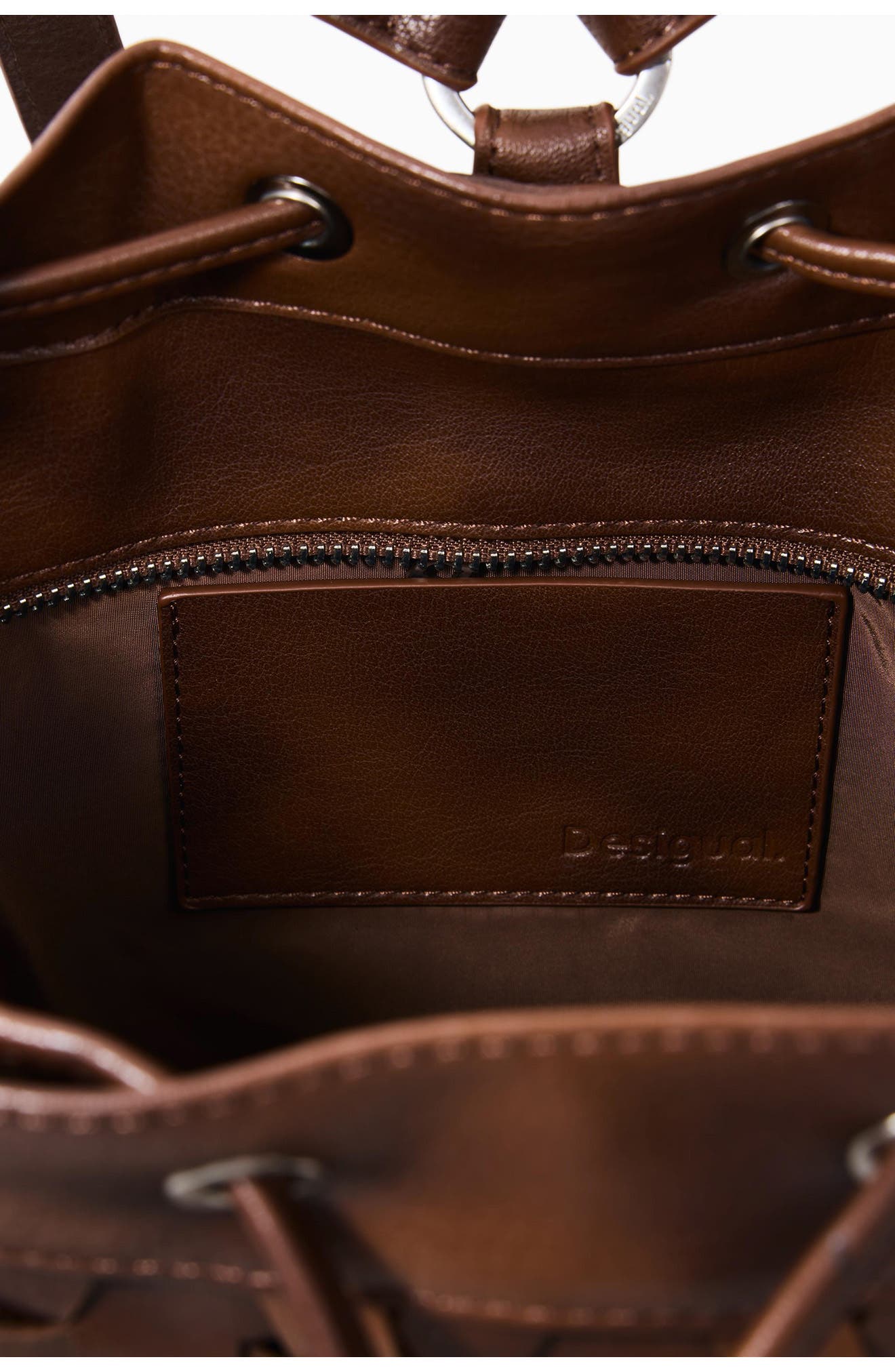 Desigual Medium Faux Leather Backpack, Alternate, color, 