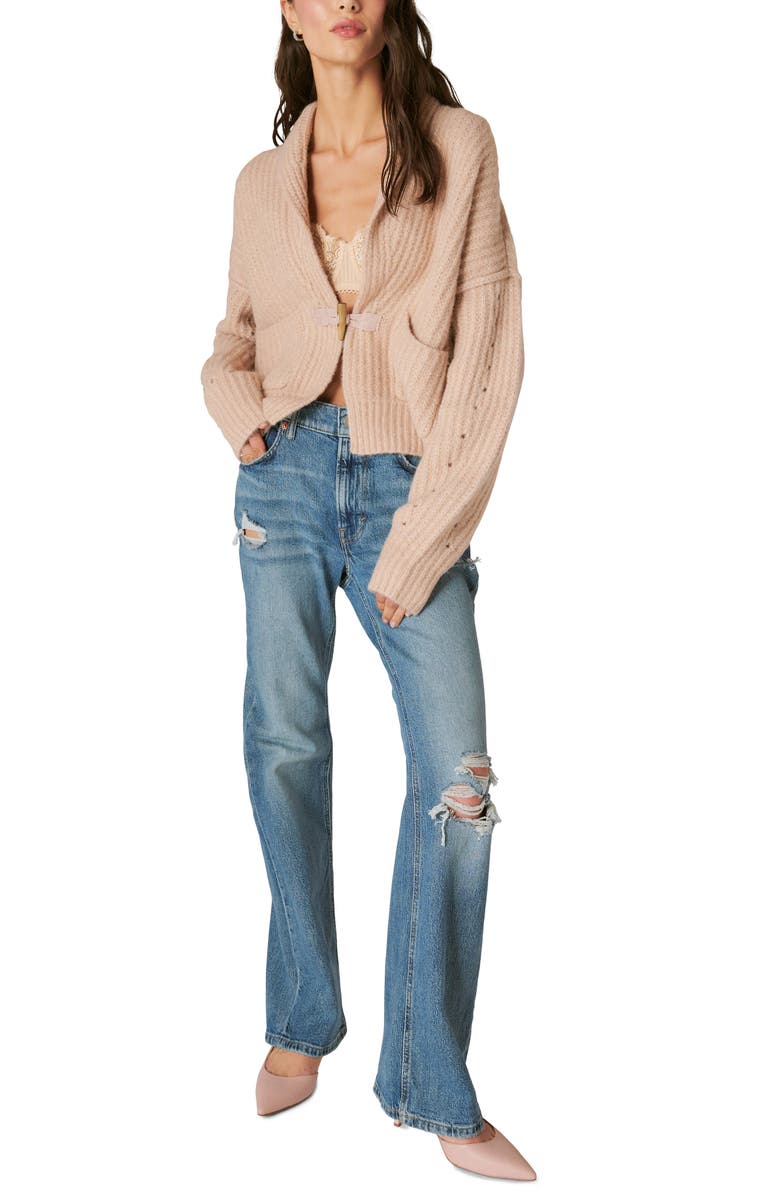 Lucky Brand Toggle Front Cardigan, Alternate, color, Grey Morn