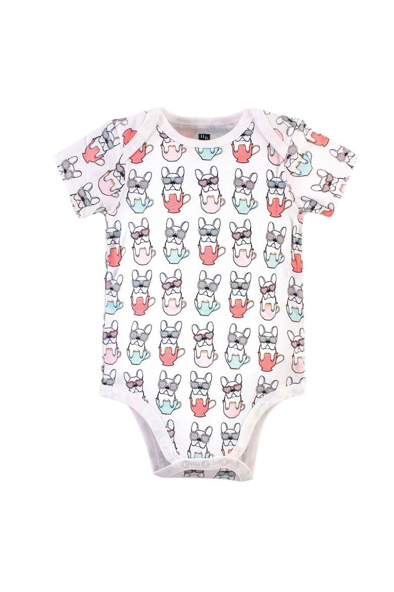 Triple Pack of Soft Cotton Bodysuits, Alternate, color, Black Bonjour