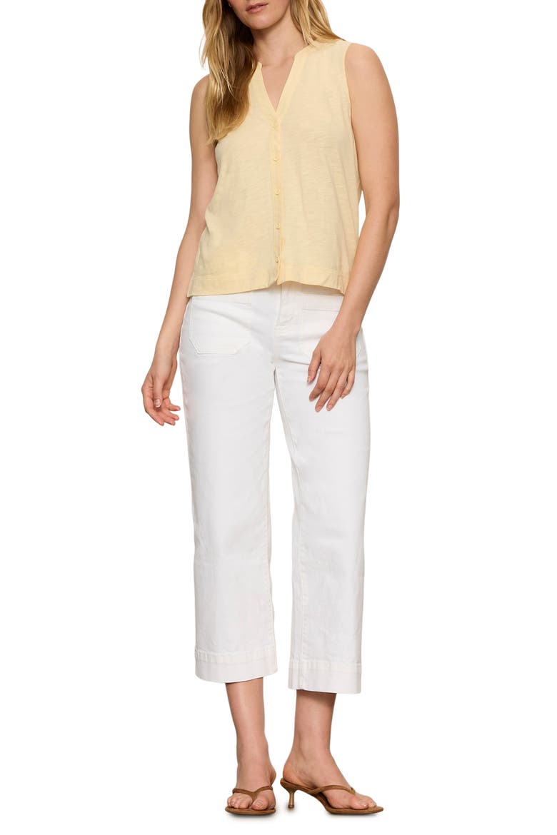 All Set Button Tank, Alternate, color, BANANA YELLOW